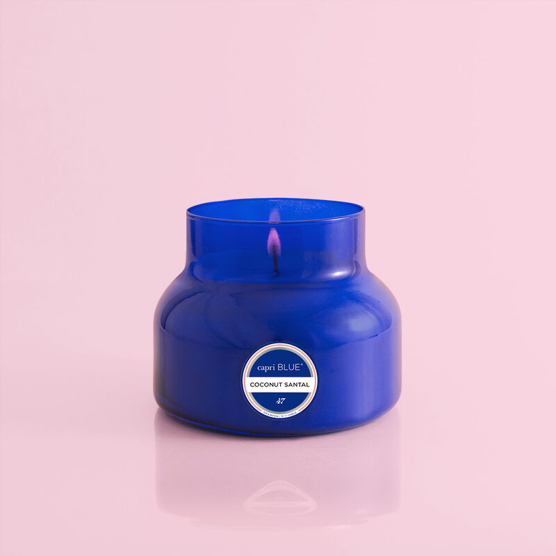 Coconut Santal Blue Signature Jar Candle Lit image number 1